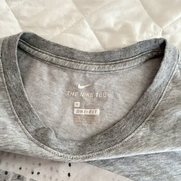 Nike T Shirt Tee Mens Size Small Just Do It Graphic Sportswear Gray Short Sleeve - Picture 3 of 8